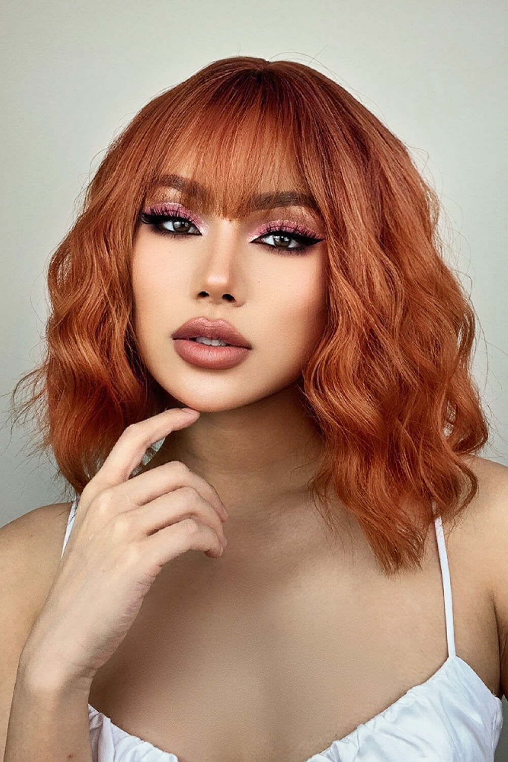 Bobo Wave Synthetic Wigs 12'' Ochre One Size