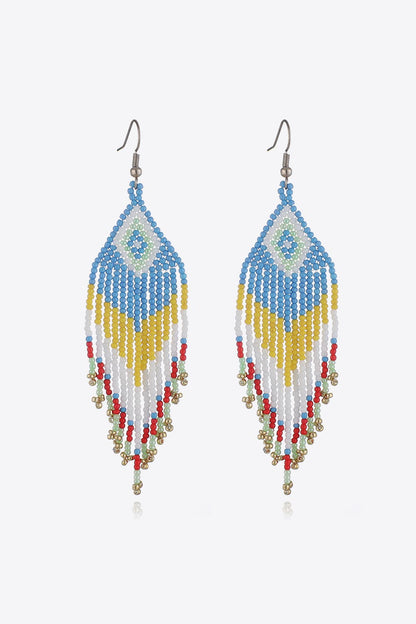 Beaded Dangle Earrings Style J One Size