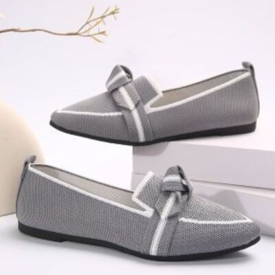 Point Toe Mesh Flat Slip-Ons