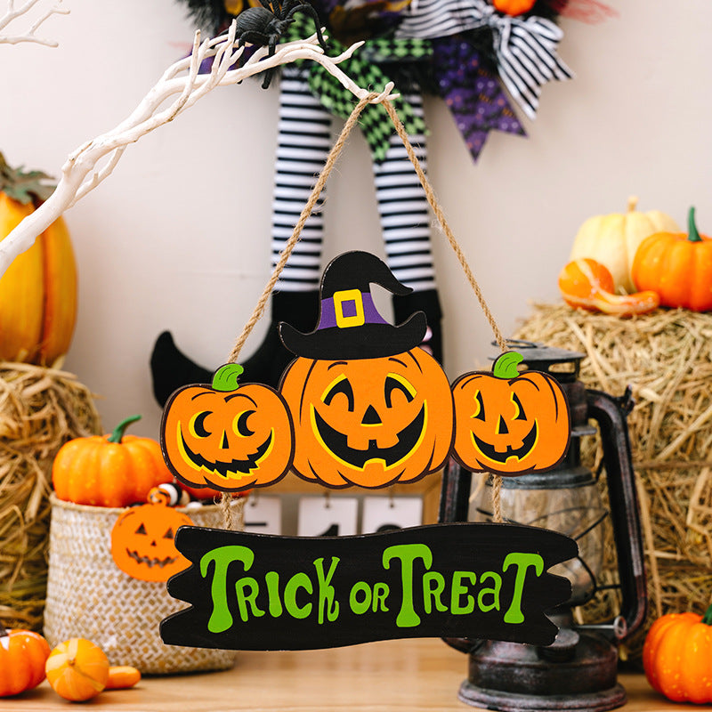 HALLOWEEN TRICK OR TREAT Hanging Widget Pumpkin One Size