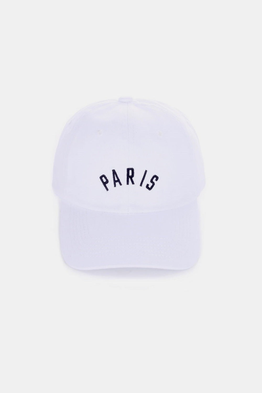 Zenana Embroidered City Baseball Cap Paris White One Size