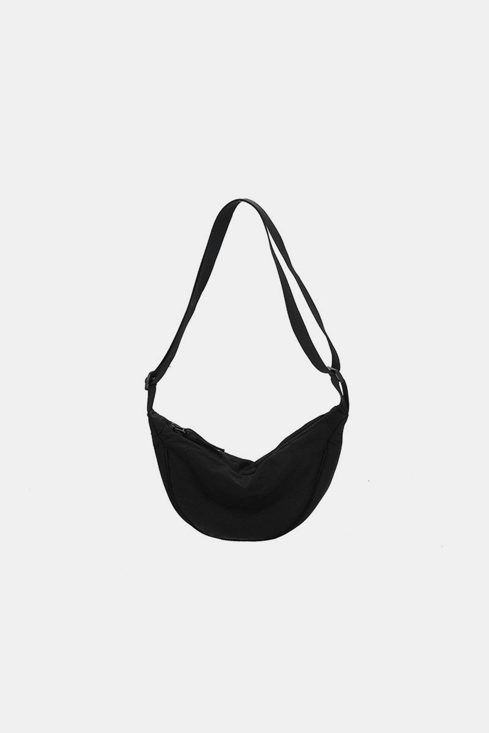 Zenana Crescent Crossbody Bag Black One Size