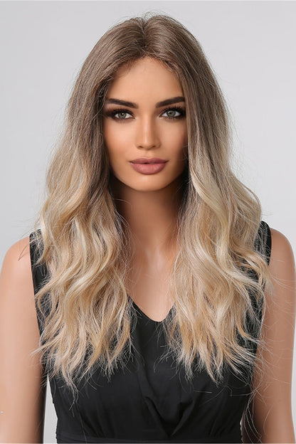 13*2" Long Wave Lace Front Wigs 24" Long 150% Density Light Brown Blonde Ombre One Size