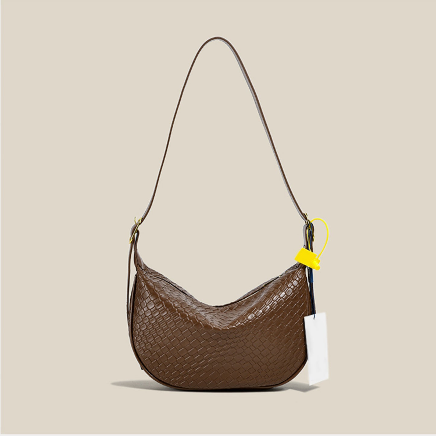 PU Leather Medium Shoulder Bag - Thandynie