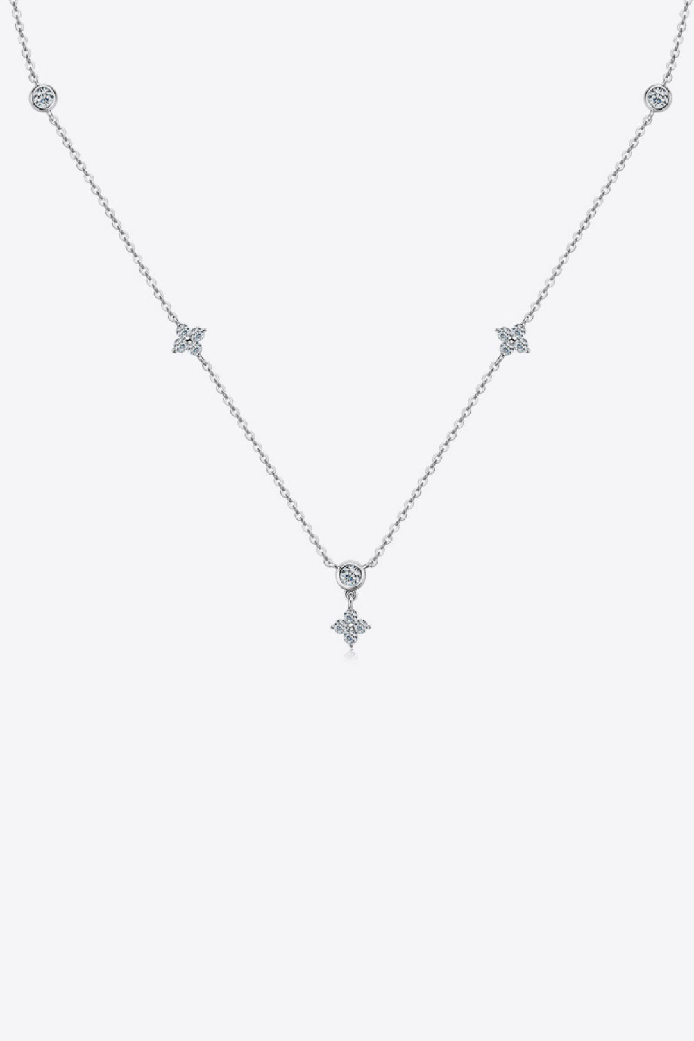 Moissanite 925 Sterling Silver Necklace - Thandynie