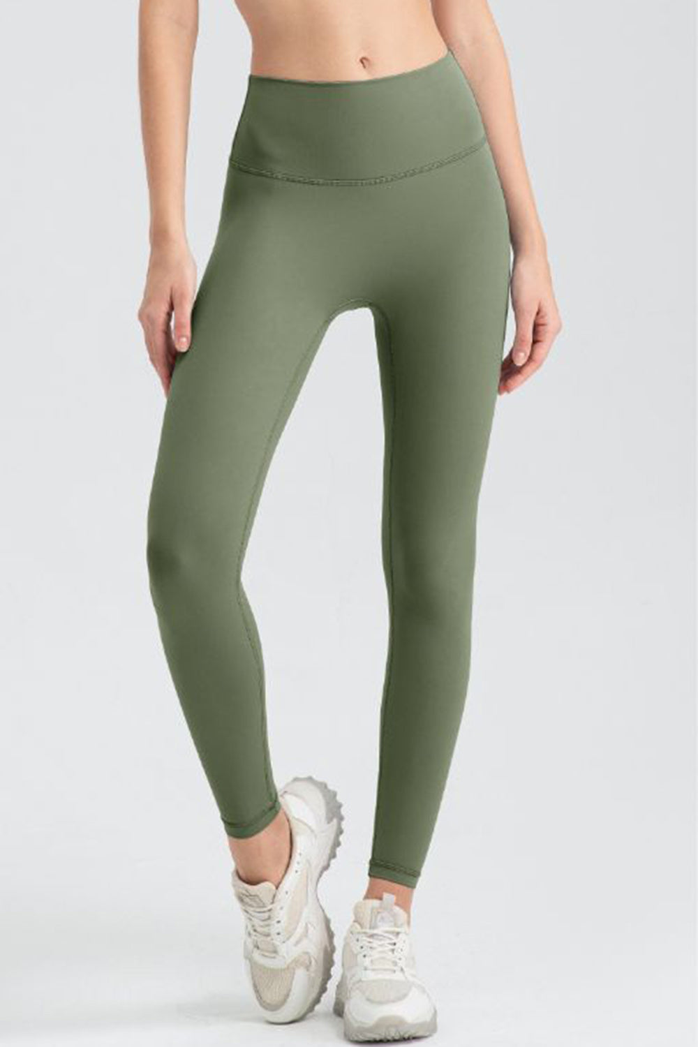 Wide Waistband Sport Leggings Moss