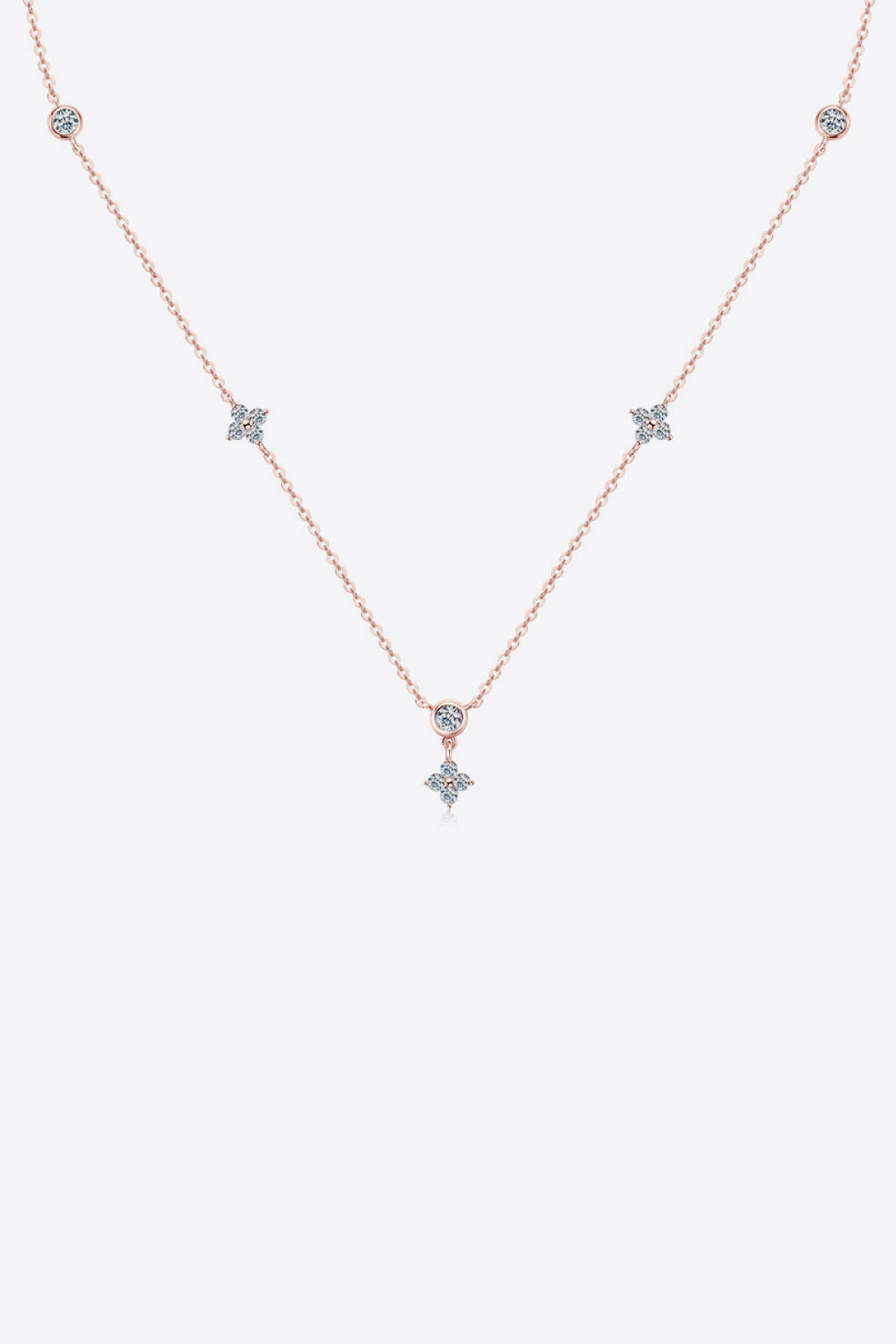 Moissanite 925 Sterling Silver Necklace - Thandynie