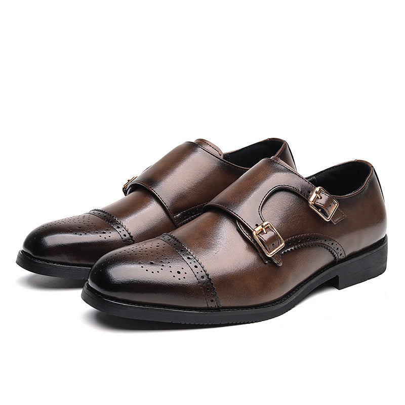 Low-Top Leather Shoes | Fashion British Style Business Formal Wear Casual Men's Shoes