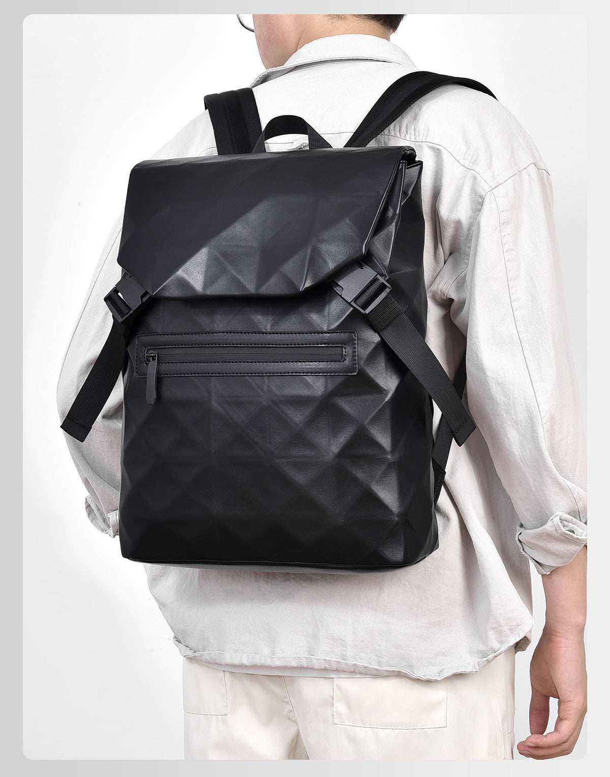 Diamond Lattice Men's Casual Backpack