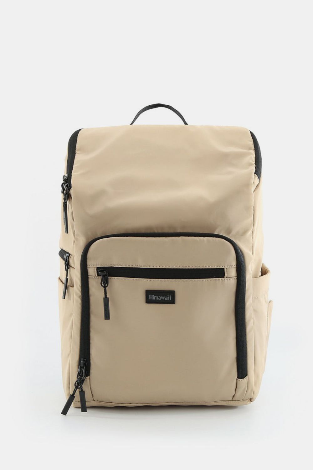 Himawari Nylon Waterproof Backpack Bag Khaki One Size