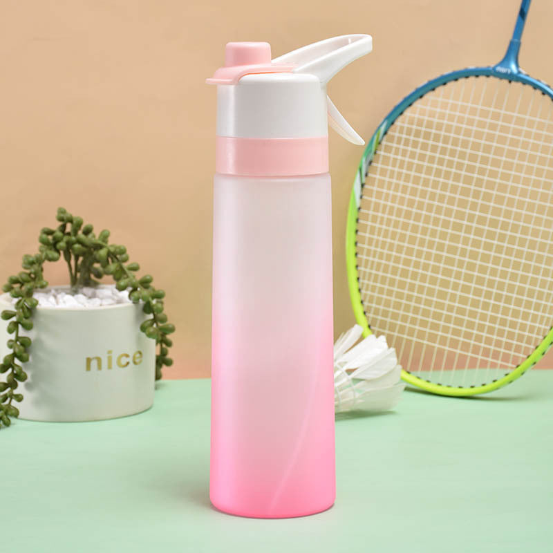 Spray Water Bottle For Girls Outdoor Sport Fitness Water Cup Large Capacity Spray Bottle Drinkware Travel Bottles Kitchen Gadgets PCpink