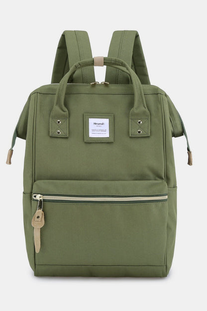 Himawari Waterproof Canvas Backpack Bag with Side Pockets Olive One Size