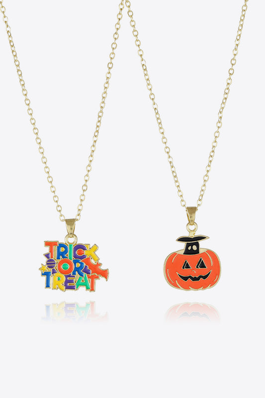 Two-Piece Halloween Theme Necklace Set Style I One Size