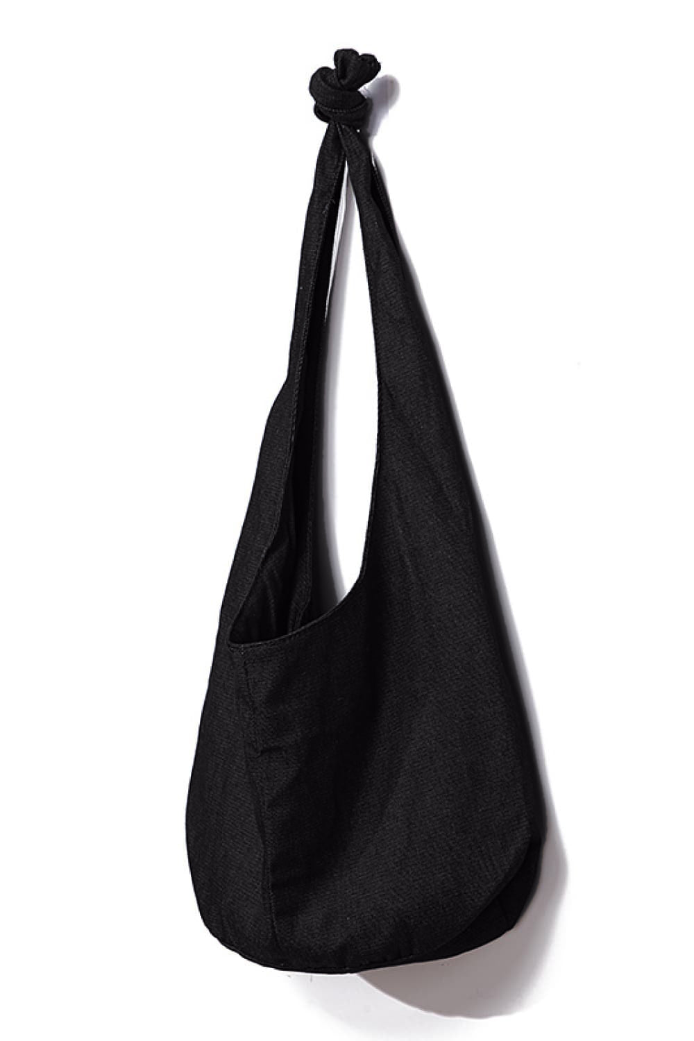 Large Canvas Crossbody Bag Black One Size
