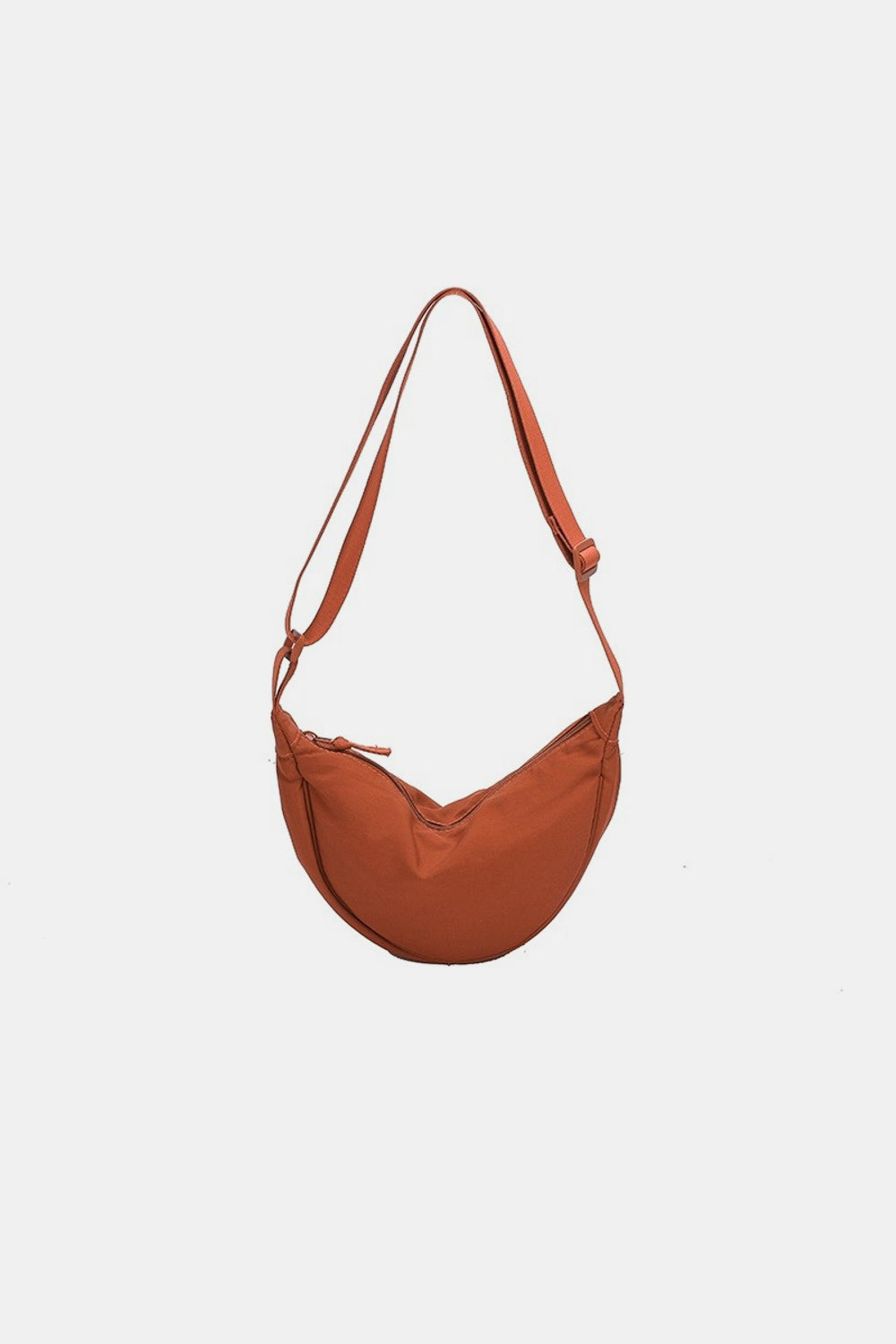 Zenana Crescent Crossbody Bag Orange One Size