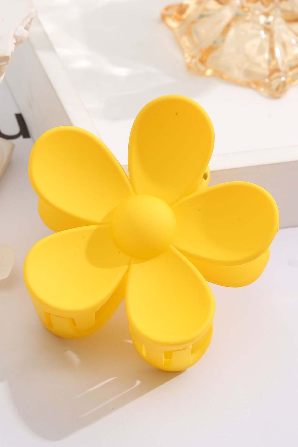 Yellow Flower Hair Claw Clip