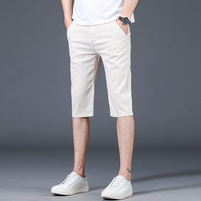 Men's Slim-fitting Mid-waist Summer Thin Casual Pants