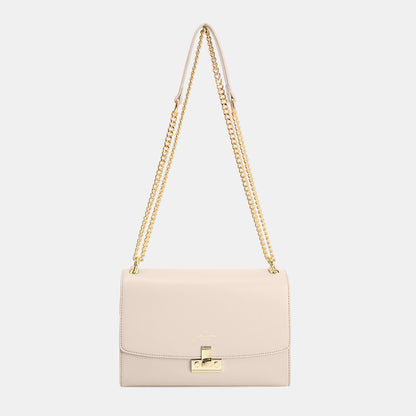 David Jones Chain-Handle Crossbody Bag Creamy White One Size