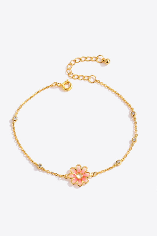 Flower Chain Bracelet Floral One Size