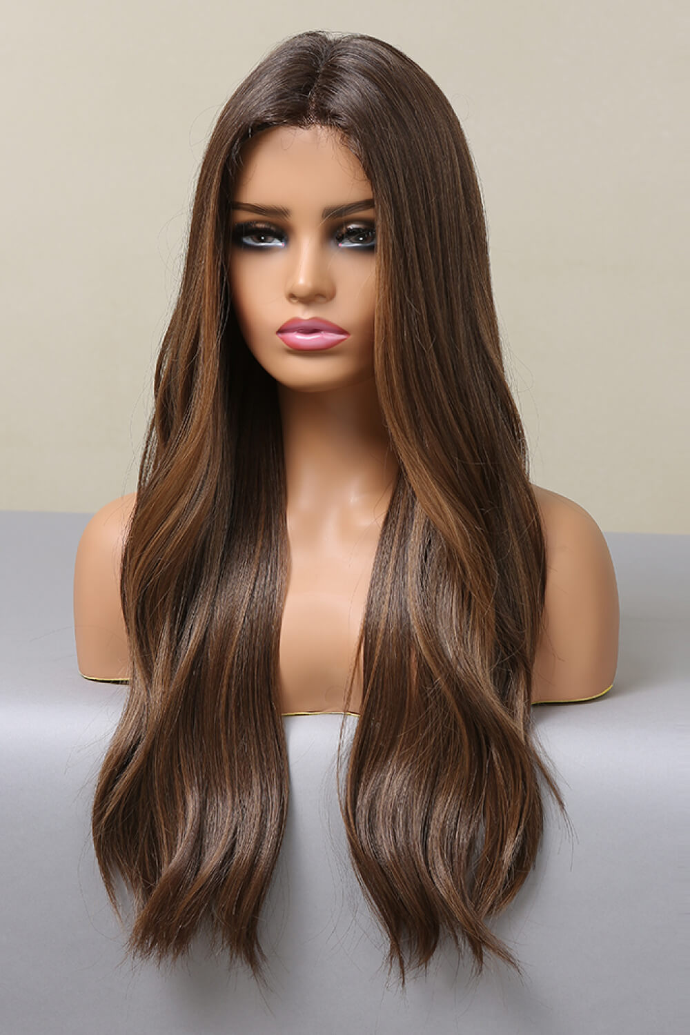 13*2" Lace Front Wigs Synthetic Long Wave 26" Heat Safe 150% Density