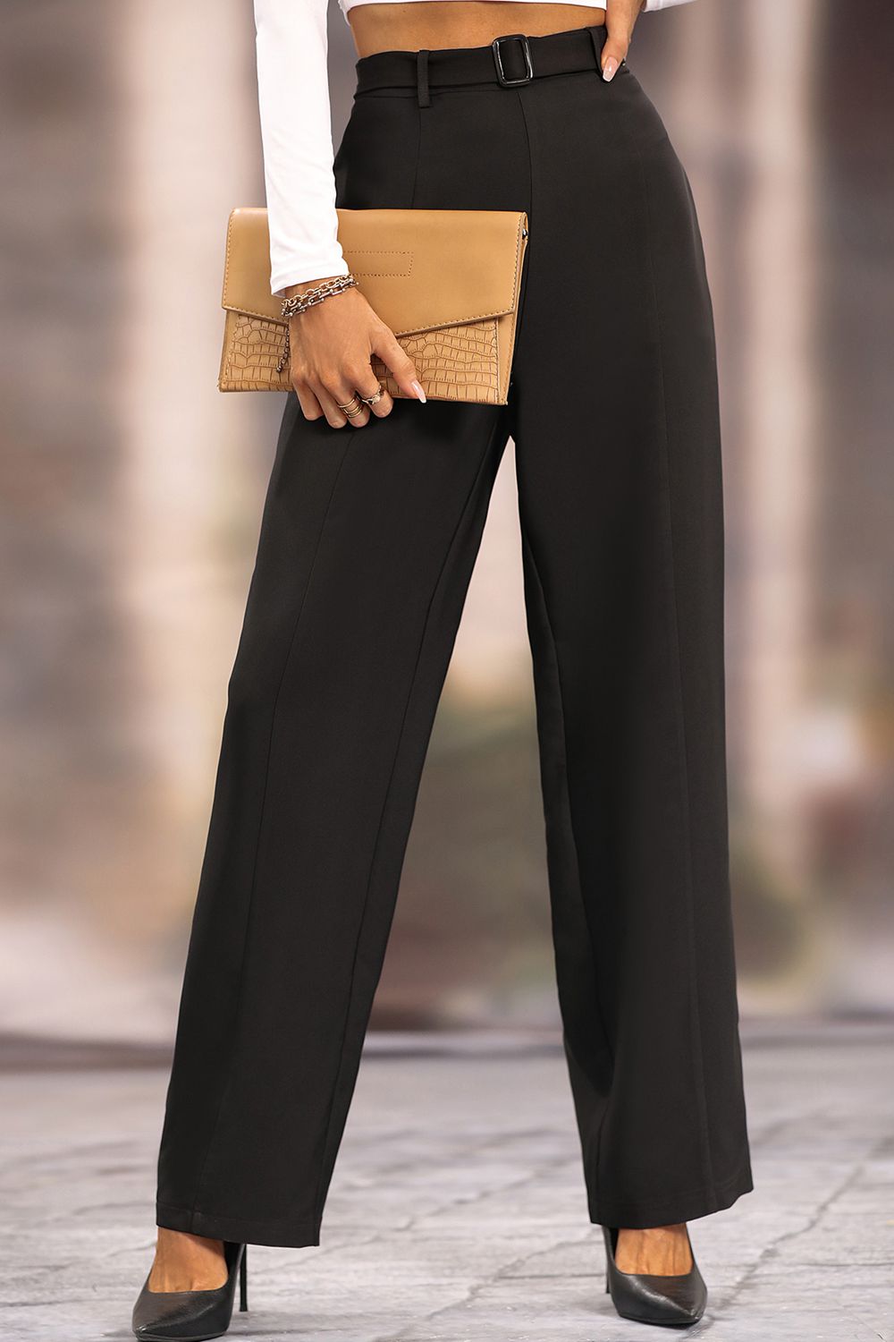 Long Loose Fit Straight Pants - Thandynie