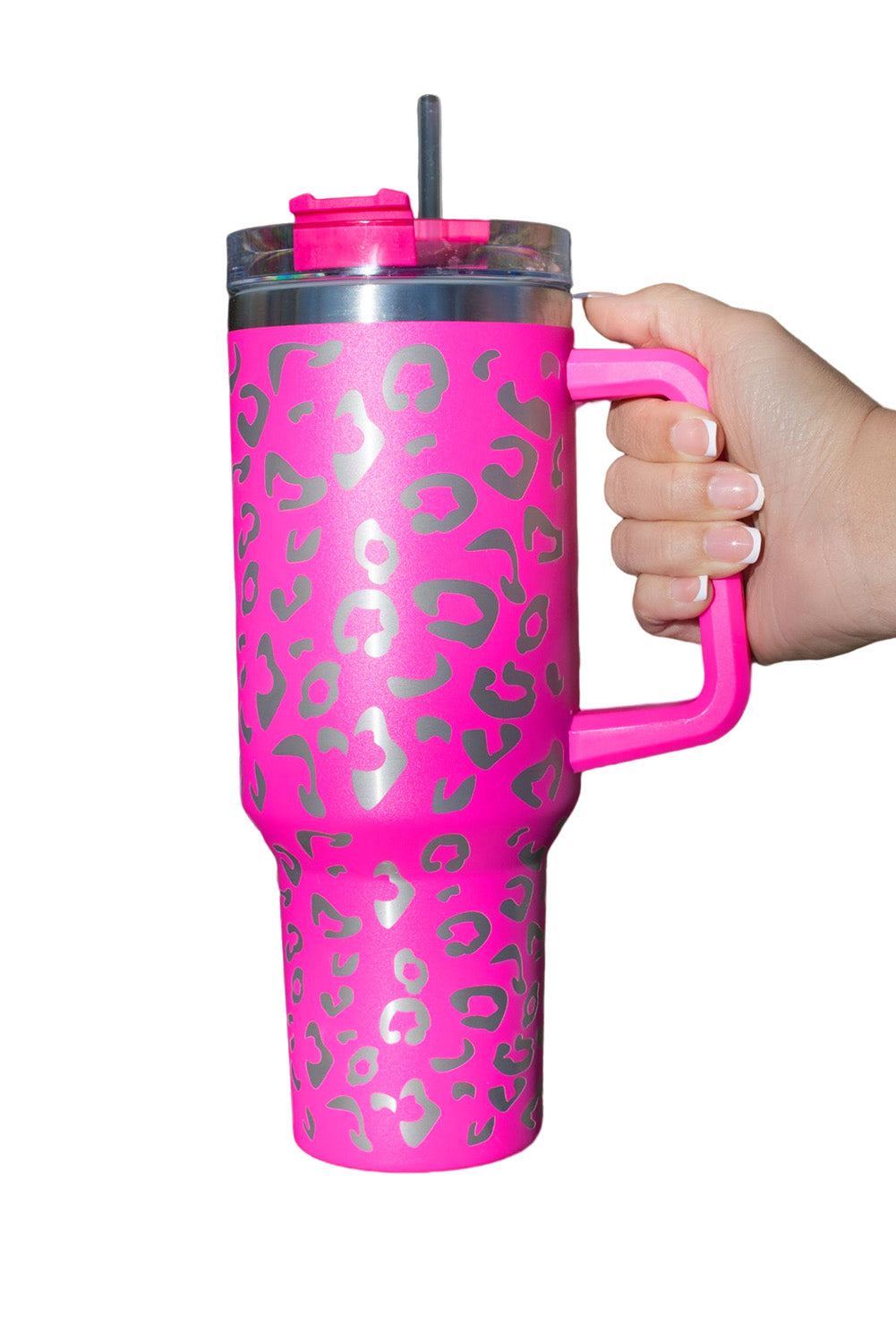 Rose Leopard Spotted 304 Stainless Double Insulated Cup 40oz