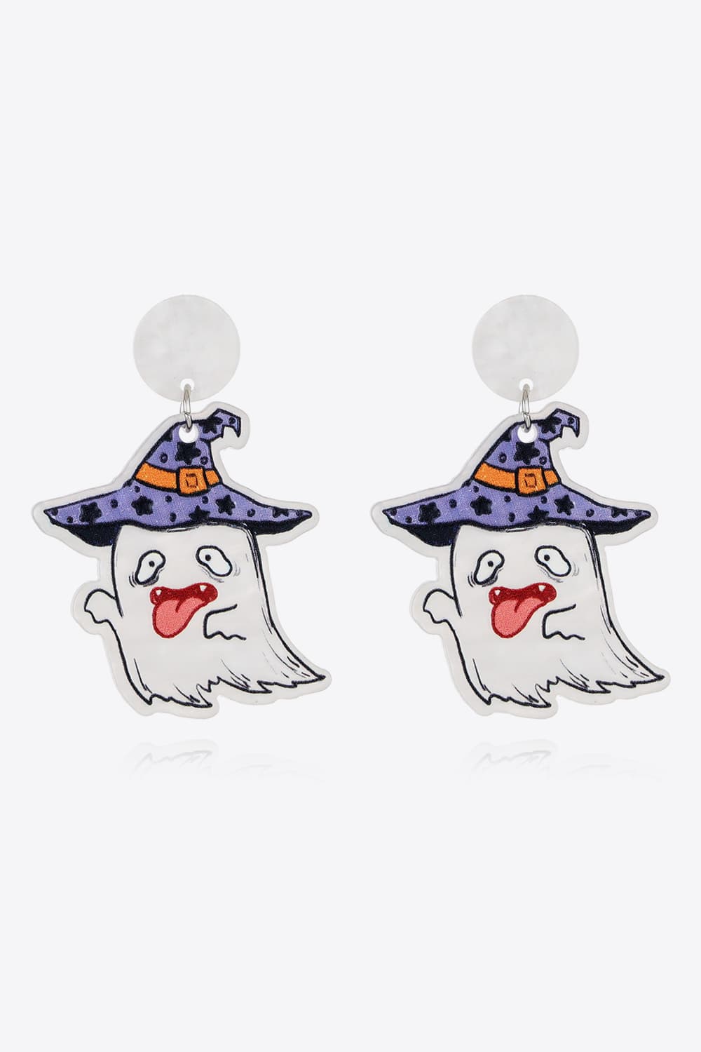 Halloween Theme Earrings Ghost One Size