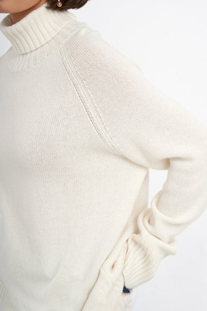 Turtle Neck Raglan Sleeve Sweater