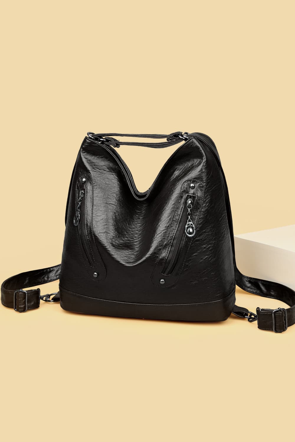 PU Leather Shoulder Bag - Thandynie