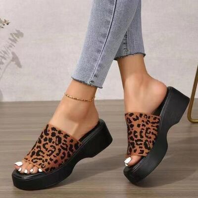 Open Toe Platform Cloth Sandals