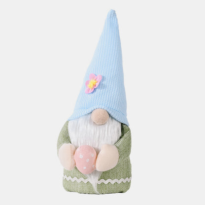 Easter Knitted Hat Faceless Doll Sage One Size