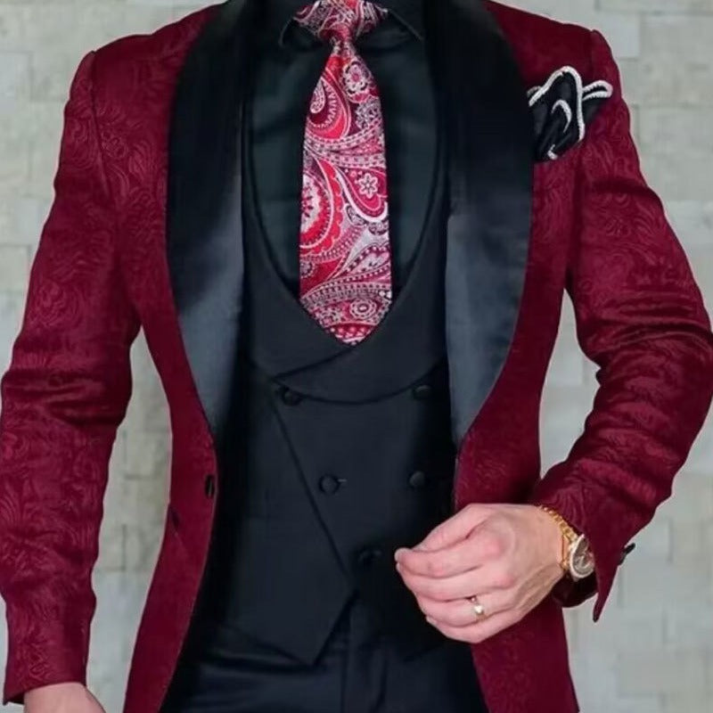 Men's Three-piece Suit Slim-fit Business Suit