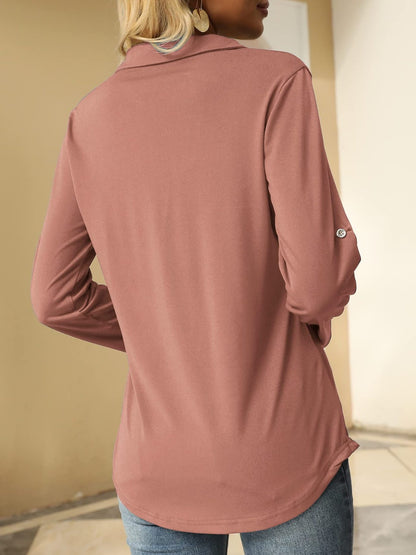 Johnny Collar Long Sleeve T-Shirt