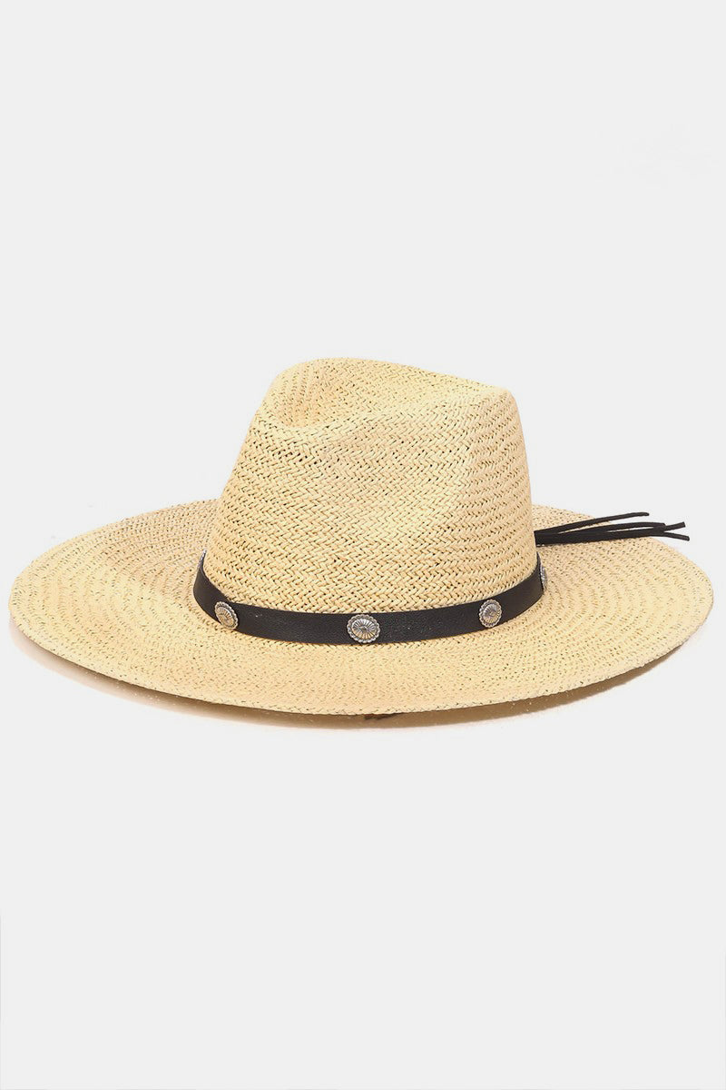 Fame Belt Strap Straw Hat IV One Size