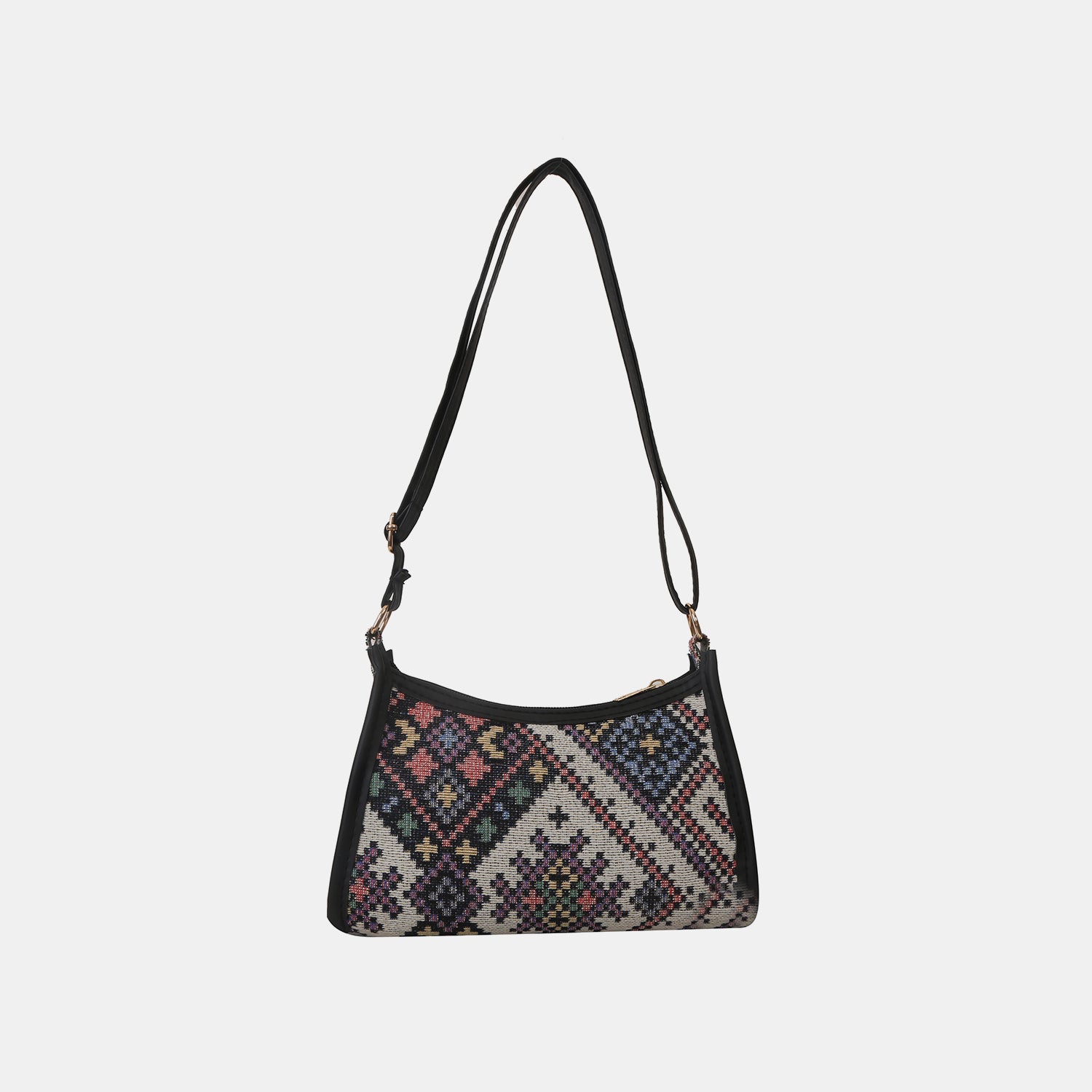 Printed Crossbody Bag Black One Size