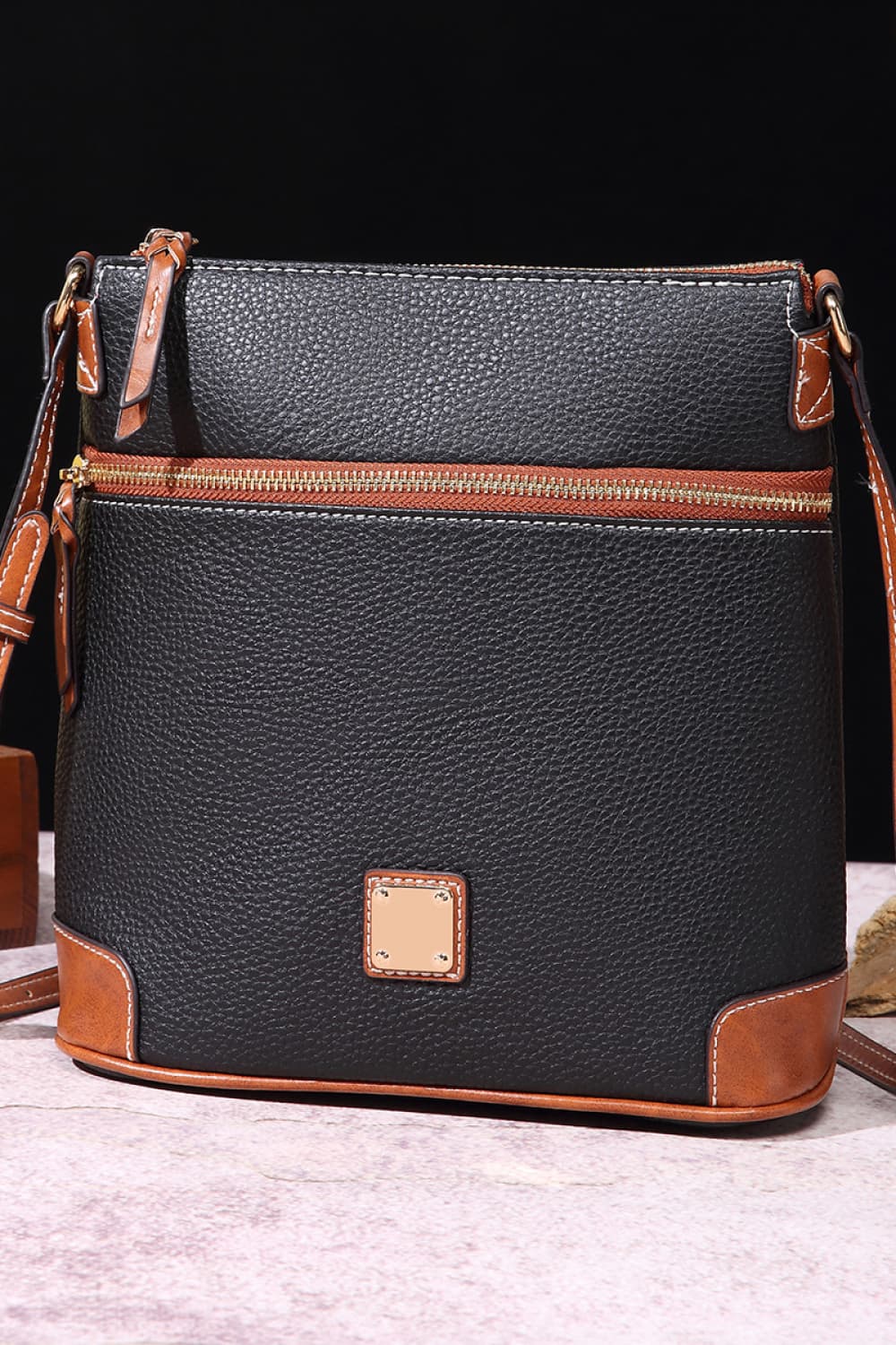 PU Leather Crossbody Bag - Thandynie