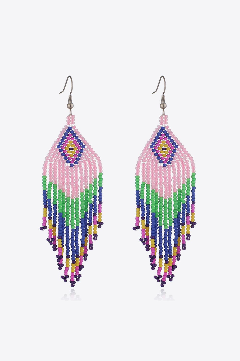 Beaded Dangle Earrings Style I One Size