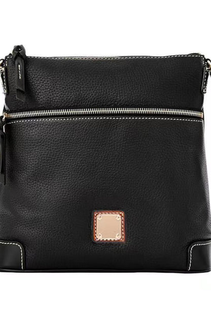 PU Leather Crossbody Bag Black One Size