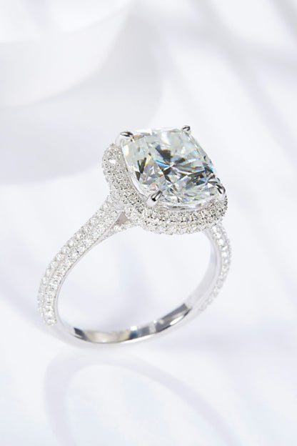 Adored 6 Carat Moissanite Halo Ring