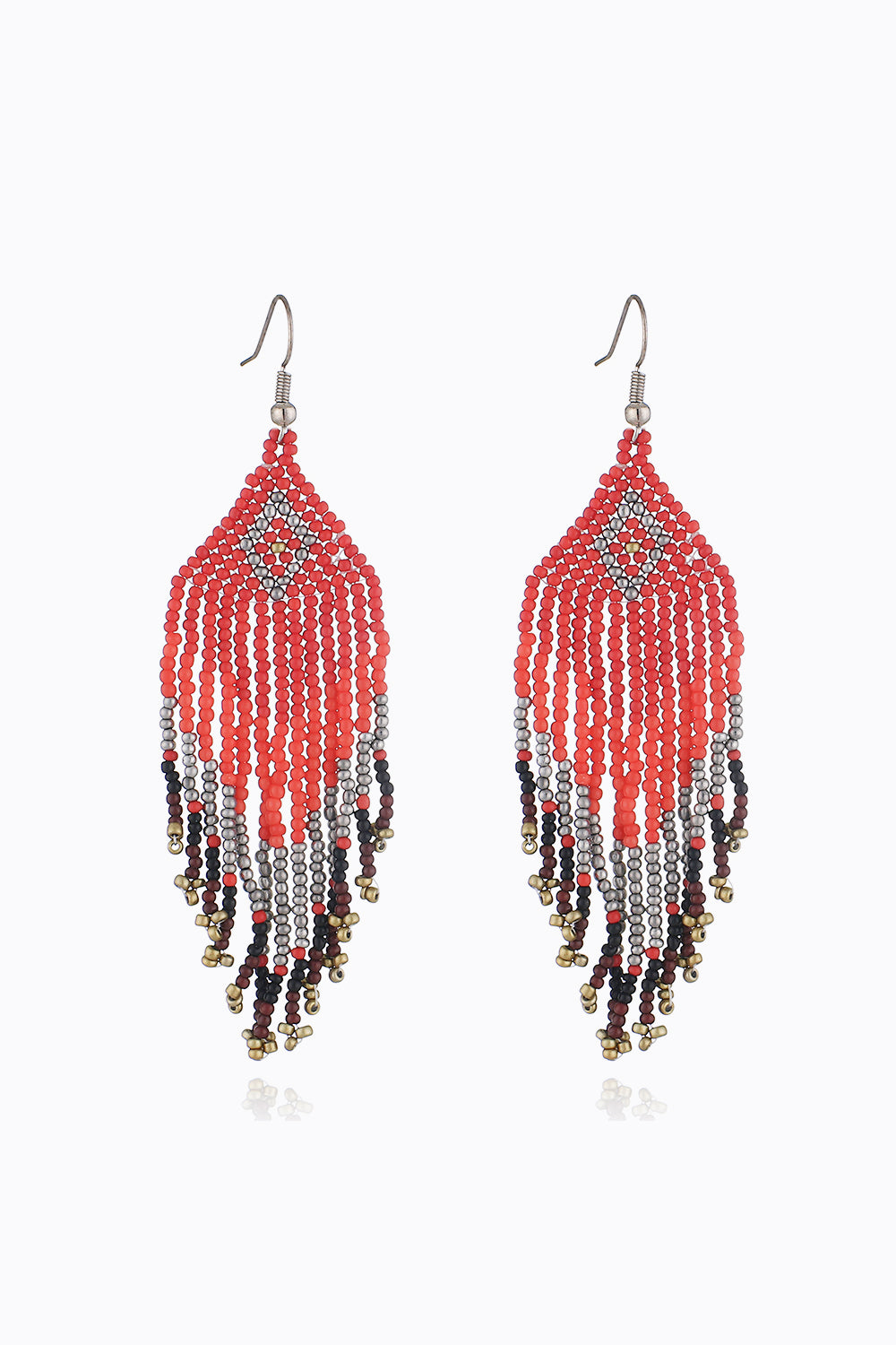 Beaded Dangle Earrings Style G One Size