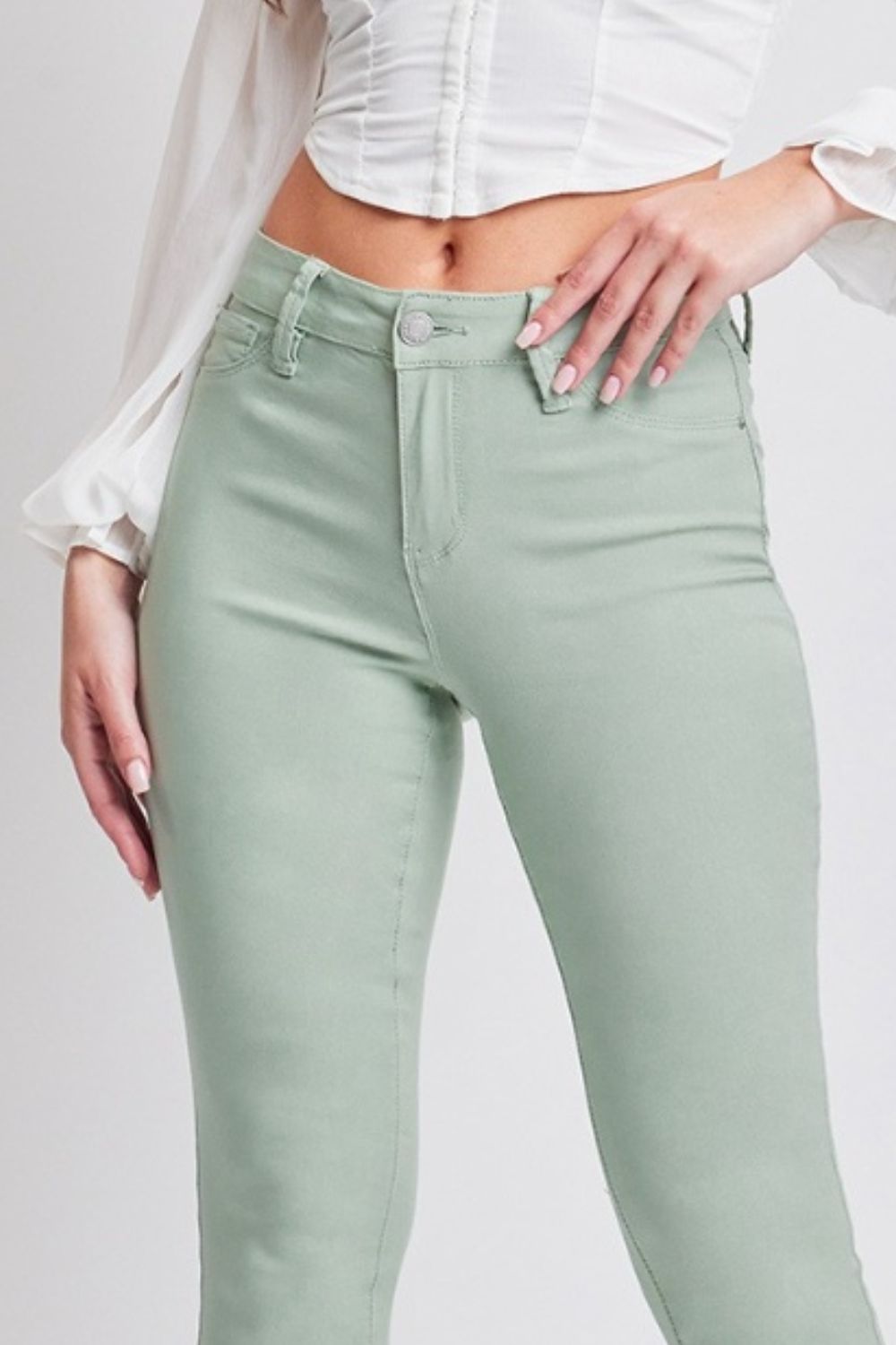 YMI Jeanswear Hyperstretch Mid-Rise Skinny Jeans - Thandynie