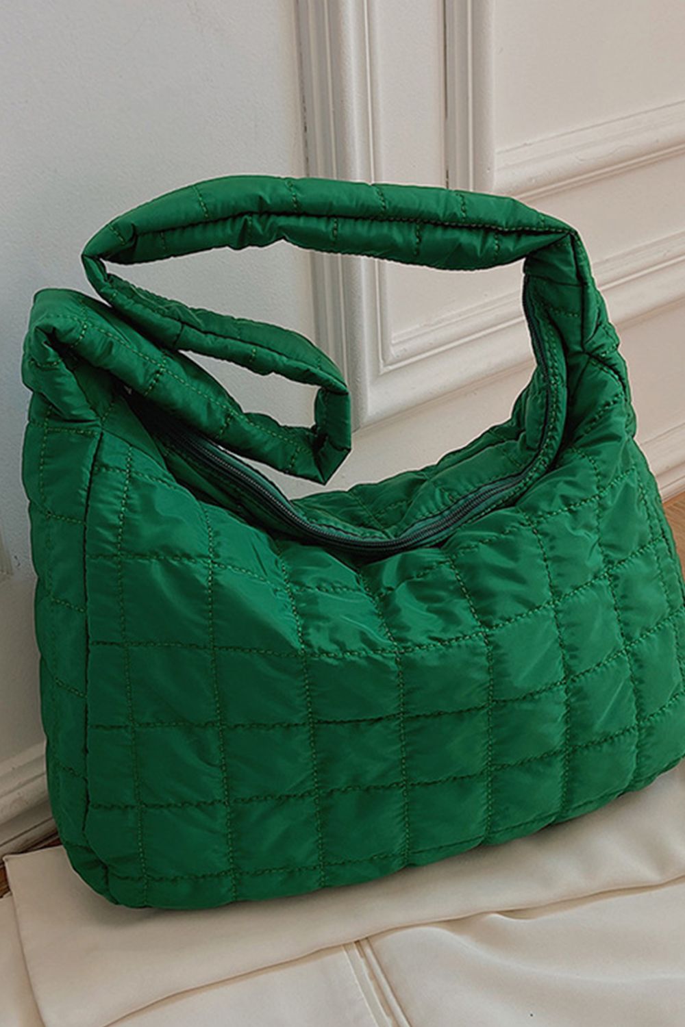 Large Quilted Shoulder Bag - Thandynie