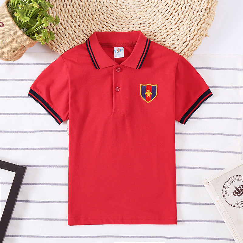 Children's Shirt Boy Top T-shirt Red