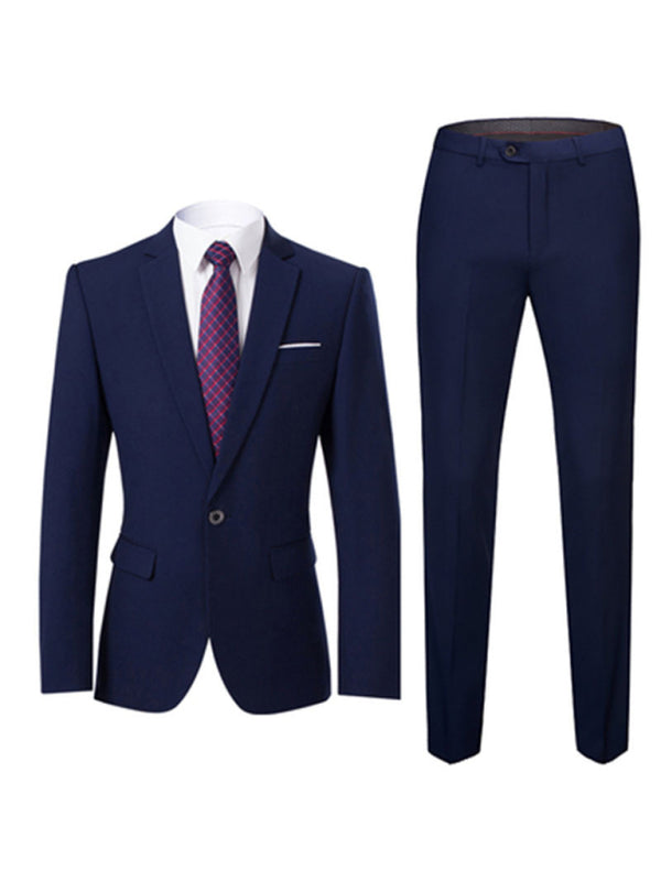 Men's Slim Fit Business Two Piece Suit