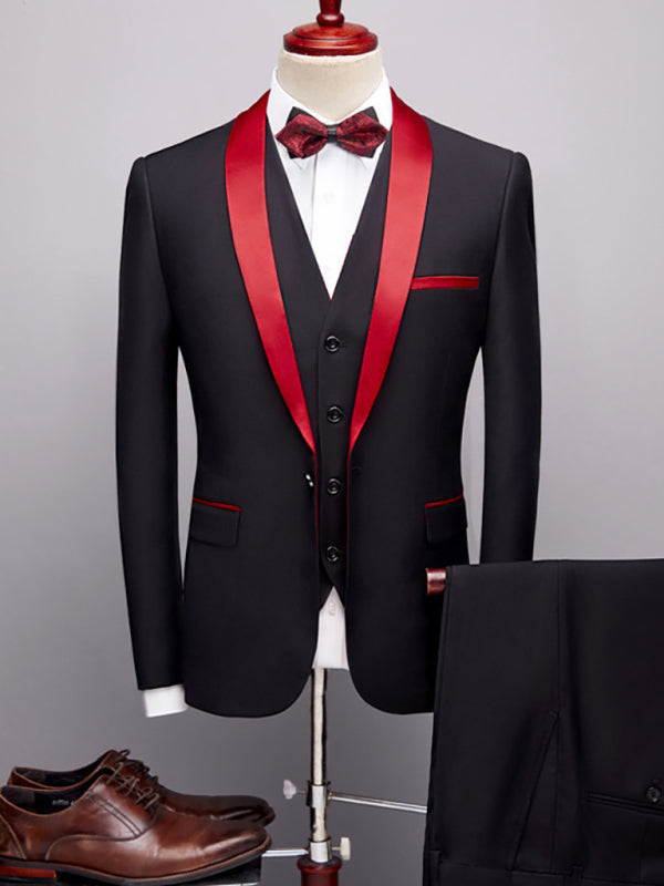 Men's Slim Business Three Piece Suit | Modern Fit Formal Attire