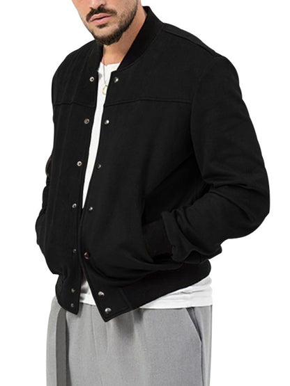 Men's new long sleeve casual cardigan jacket