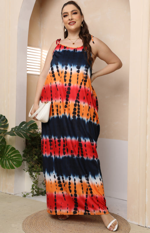 Women's Plus Size Sleeveless Long Dress