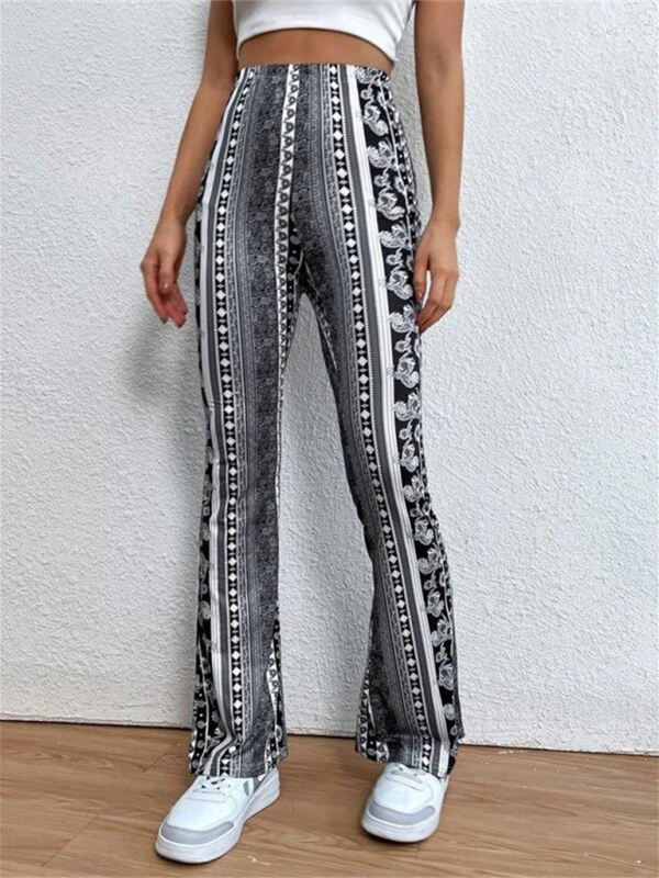 Boho Printed Skinny Micro Slim Sexy Casual Pants