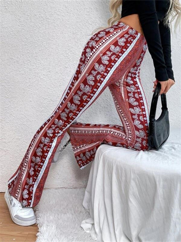 Boho Printed Skinny Micro Slim Sexy Casual Pants