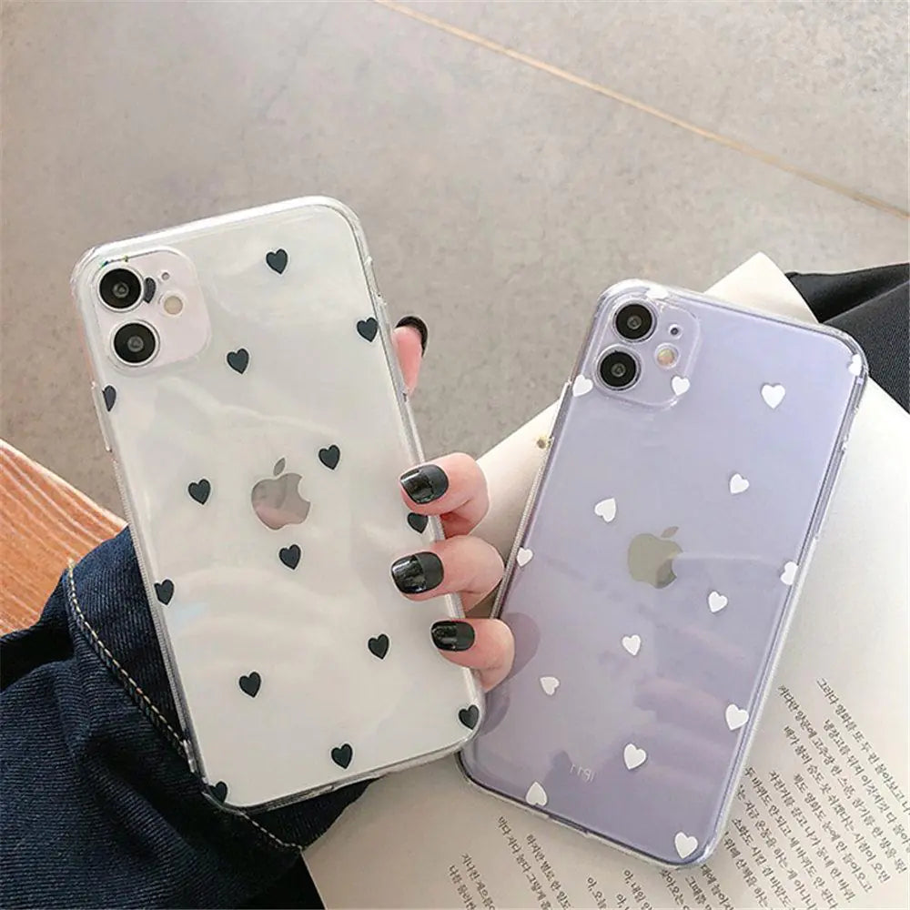 Heart Print Pattern Phone Case